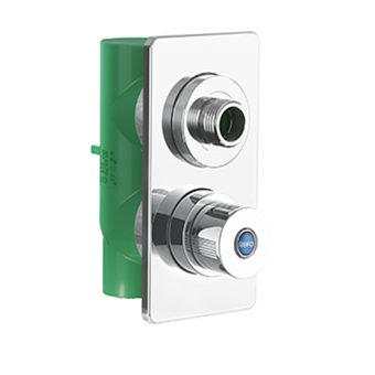 AZ103PPR暗装瓷芯角阀DN20（绿）（加高型）